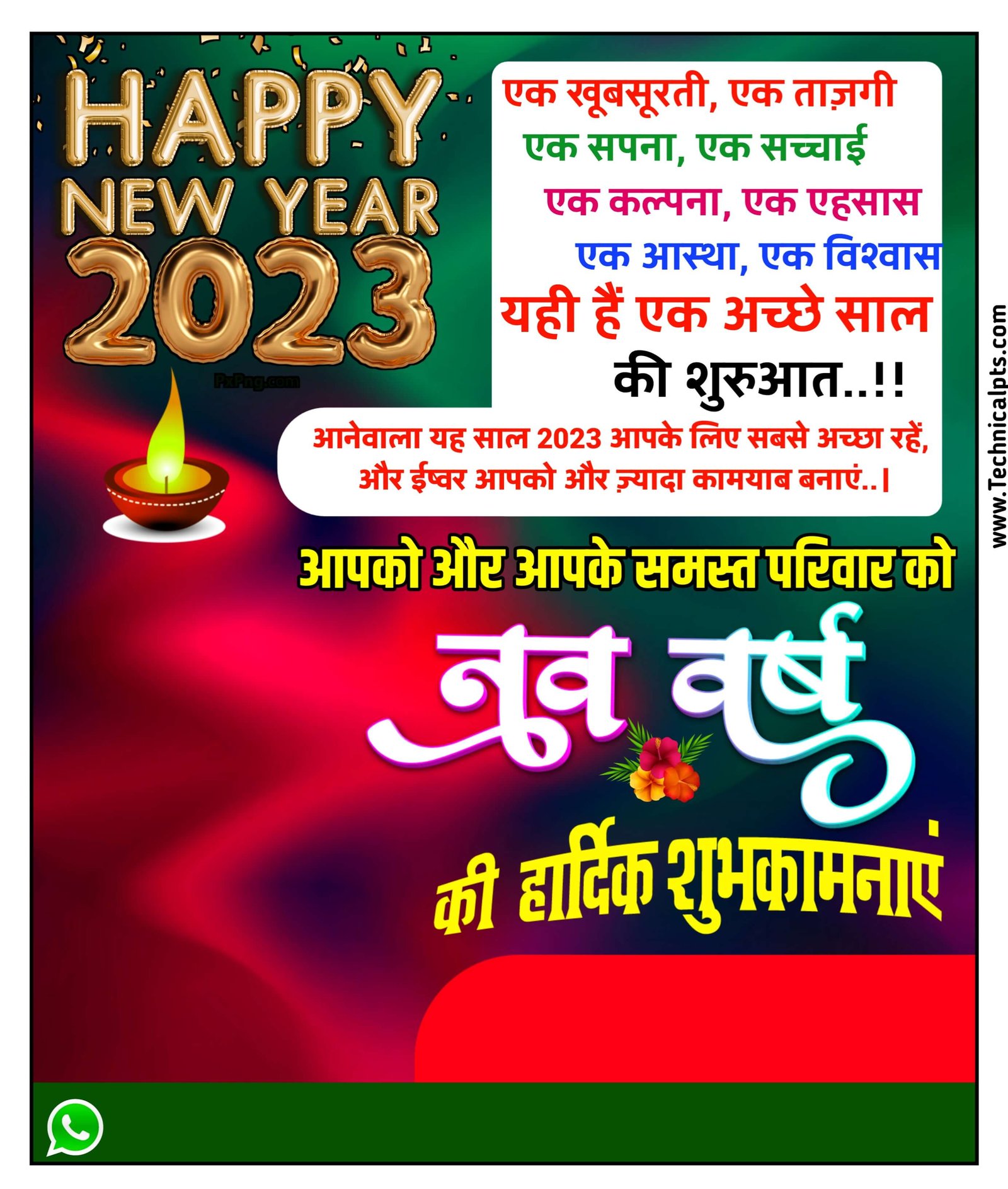 2023 Happy New Year banner editing| naya sal poster| New year 2023 poster Kaise Banaye mobile se